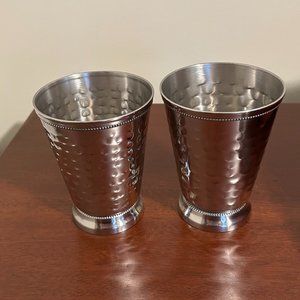 Hammered Silver Finish Julep Cup- set of 2 Never used